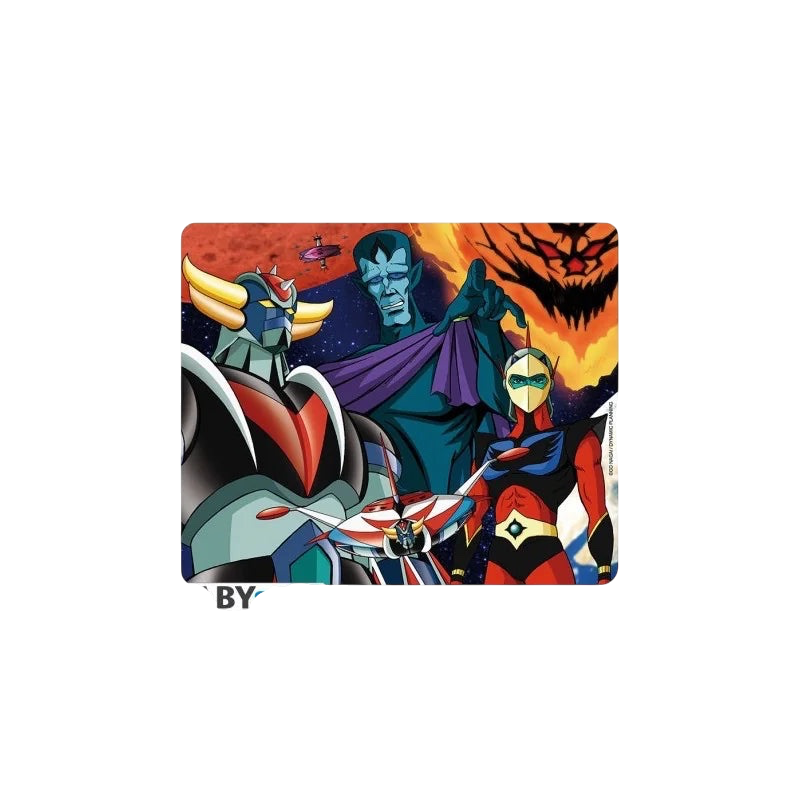NIPPON DOKI STORE Goldorak group mouse pad featuring iconic anime characters on a soft, high-quality surface