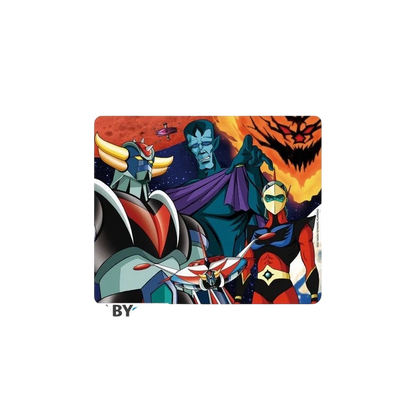 NIPPON DOKI STORE Goldorak group mouse pad featuring iconic anime characters on a soft, high-quality surface