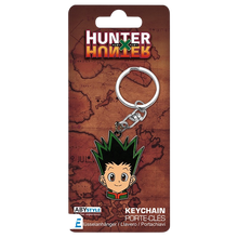 NIPPON DOKI STORE Hunter x Hunter Gon Freecss head keychain on branded display card
