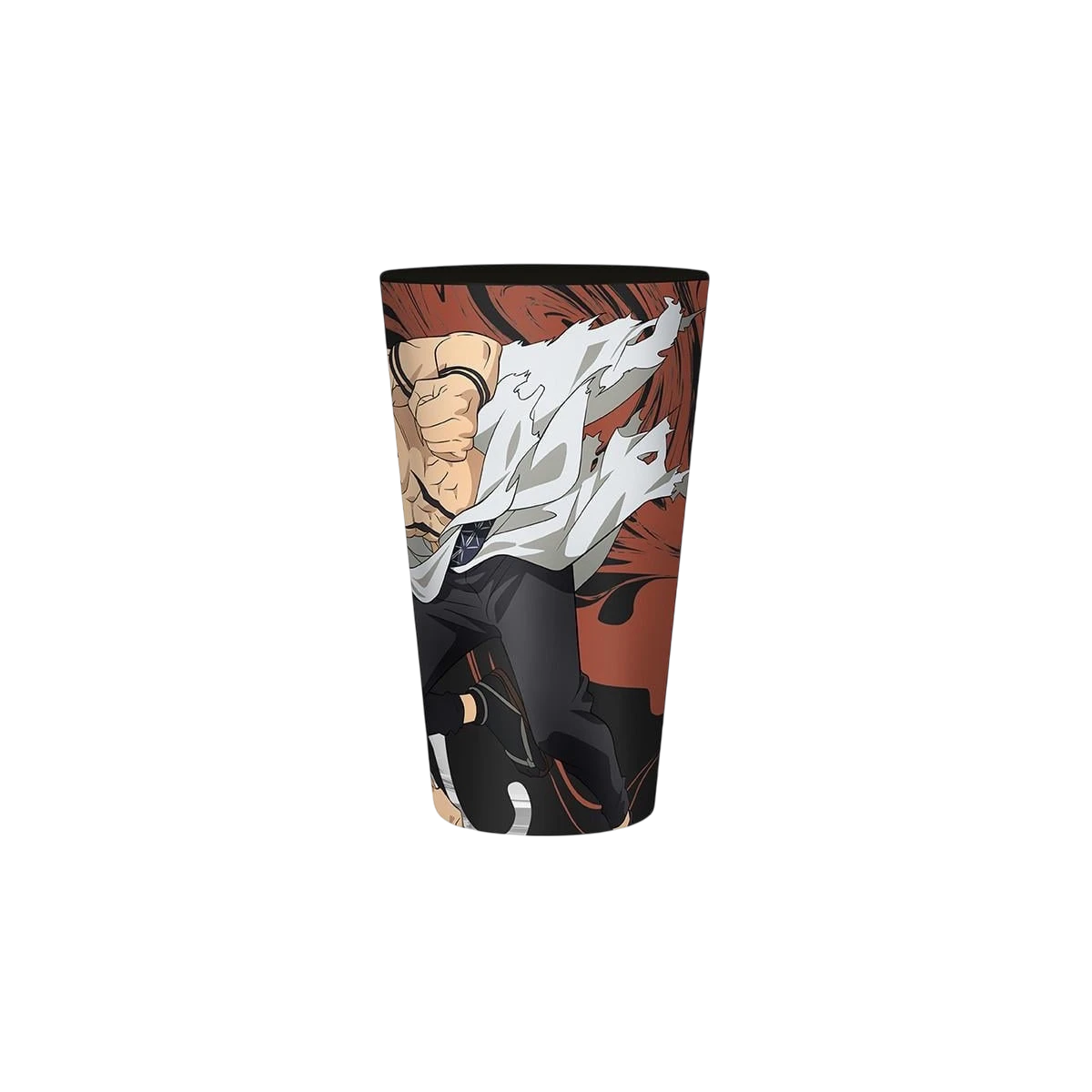 NIPPON DOKI STORE Jujutsu Kaisen XXL glass featuring Yuji Itadori and Sukuna design, 400ml capacity.