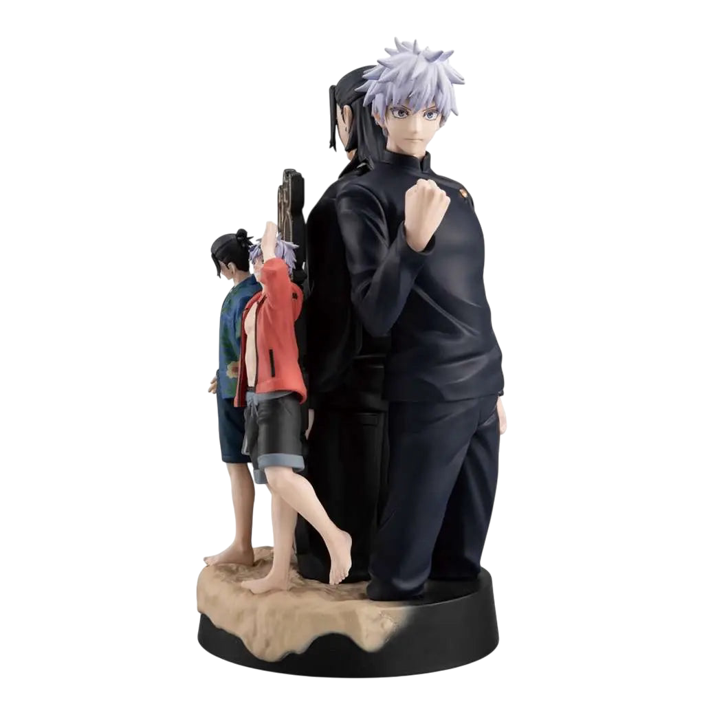 NIPPON DOKI STORE Jujutsu Kaisen Hidden Inventory Petitrama DX figure set featuring Gojo and Geto in detailed poses.