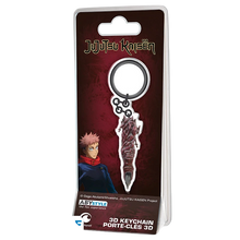 NIPPON DOKI STORE Jujutsu Kaisen 3D Sukuna finger keychain featuring Yuji Itadori on official blister packaging