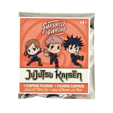 NIPPON DOKI STORE Jujutsu Kaisen surprise sachet featuring chibi illustrations of Yuji Itadori and other characters.