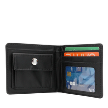 NIPPON DOKI STORE Jujutsu Kaisen vinyl wallet featuring Itadori and Gojo, open view with card slots and coin pocket