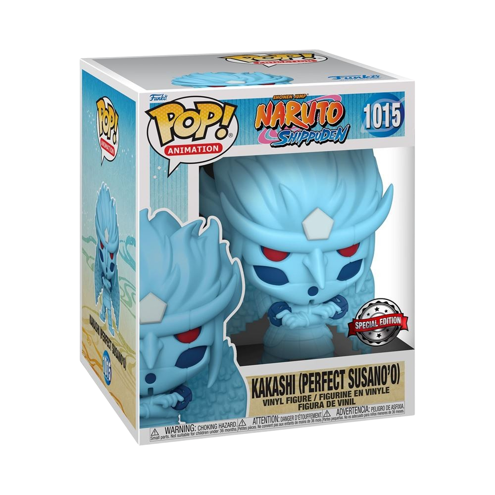 Figurine Funko POP Super NIPPON DOKI STORE de Kakashi Hatake en mode Susanoo Parfait bleu de 15 cm