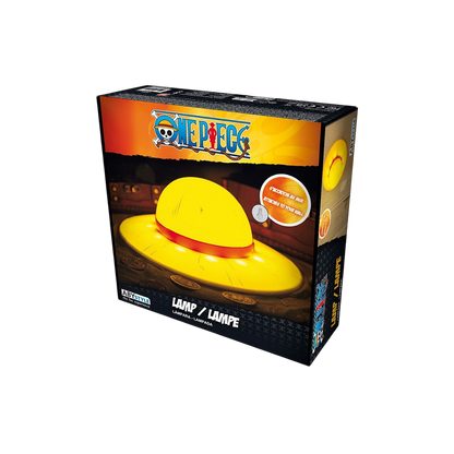 Lampe murale One Piece Chapeau de paille jaune par NIPPON DOKI STORE dans sa boîte d'emballage officielle