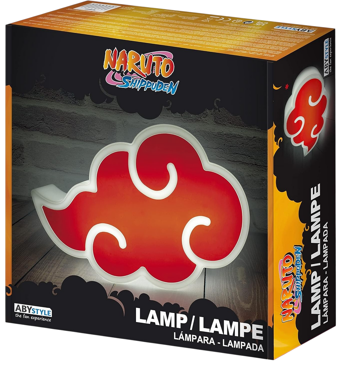 Lampe Naruto Nuage Akatsuki officielle vendue par NIPPON DOKI STORE dans son emballage cartonné