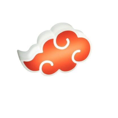 Lampe NIPPON DOKI STORE en forme de nuage Akatsuki rouge et blanc, accessoire décoratif officiel Naruto