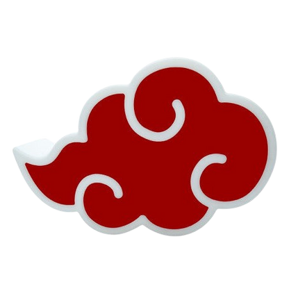 Lampe murale NIPPON DOKI STORE en forme de nuage rouge Akatsuki de Naruto, design officiel sous licence ABYstyle
