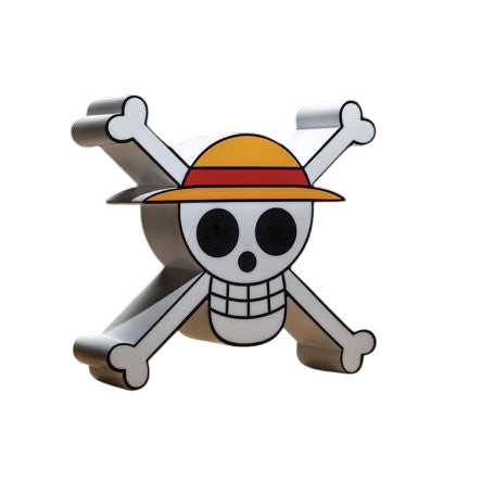 Lampe Skull One Piece NIPPON DOKI STORE avec le logo emblématique du chapeau de paille de Luffy