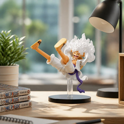 Figurine articulée NIPPON DOKI STORE Monkey D. Luffy Gear 5 en PVC blanc, 15 cm, inspirée de l'anime One Piece