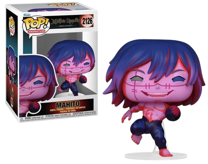 NIPPON DOKI STORE Funko POP Animation Mahito figure from Jujutsu Kaisen with signature scars and blue hair