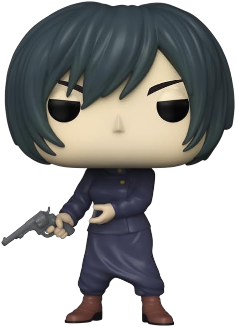 NIPPON DOKI STORE Funko POP Animation Mai Zen'in figure from Jujutsu Kaisen holding a revolver