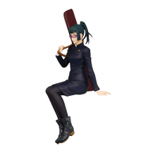 NIPPON DOKI STORE Maki Zenin Noodle Stopper figurine from Jujutsu Kaisen wearing her dark uniform with glasses