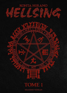 Couverture cartonnée noire du manga Hellsing Perfect Edition Tome 1 par NIPPON DOKI STORE avec sceau rouge