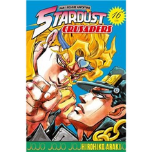 Couverture du manga JoJo's Bizarre Adventure Stardust Crusaders tome 16 chez NIPPON DOKI STORE avec Dio et Jotaro