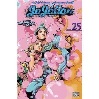 Couverture du manga Jojolion tome 25 par Hirohiko Araki, disponible chez NIPPON DOKI STORE avec Josuke et Yasuho.