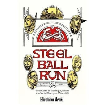 Couverture du manga JoJo's Bizarre Adventure Steel Ball Run tome 24 par Hirohiko Araki chez NIPPON DOKI STORE