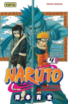 Couverture du tome 4 du manga Naruto par Masashi Kishimoto, édition Kana, disponible chez NIPPON DOKI STORE