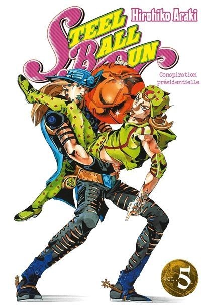 Couverture du manga JoJo's Bizarre Adventure Steel Ball Run tome 5 chez NIPPON DOKI STORE avec Johnny et Gyro