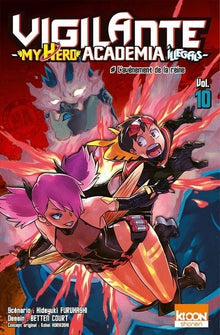 Couverture du manga Vigilante My Hero Academia Illegals tome 10 chez NIPPON DOKI STORE avec les personnages en action