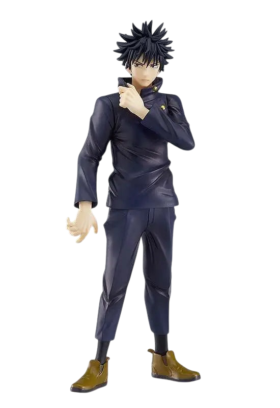 NIPPON DOKI STORE Megumi Fushiguro POP UP PARADE figurine from Jujutsu Kaisen wearing his dark blue school uniform