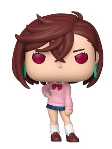 NIPPON DOKI STORE Funko POP! Animation Momo Ayase figure from Dan Da Dan with brown hair and pink sweater