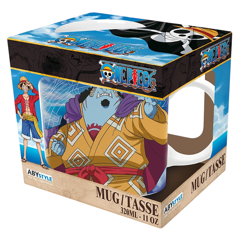 Mug en céramique 320 ml Jinbe de One Piece dans sa boîte officielle ABYstyle vendue par NIPPON DOKI STORE