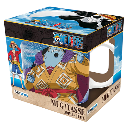 Mug en céramique 320 ml Jinbe de One Piece dans sa boîte officielle ABYstyle vendue par NIPPON DOKI STORE