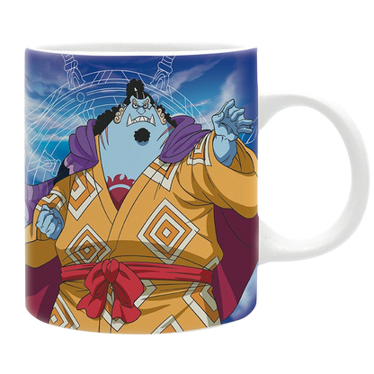 Mug en céramique NIPPON DOKI STORE de 320 ml illustré avec le personnage Jinbe de l'anime One Piece