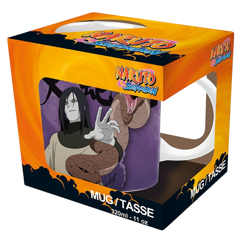 Mug en céramique Naruto Shippuden 320 ml avec Orochimaru et Sasuke, produit officiel vendu par NIPPON DOKI STORE