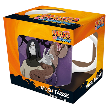 Mug en céramique Naruto Shippuden 320 ml avec Orochimaru et Sasuke, produit officiel vendu par NIPPON DOKI STORE