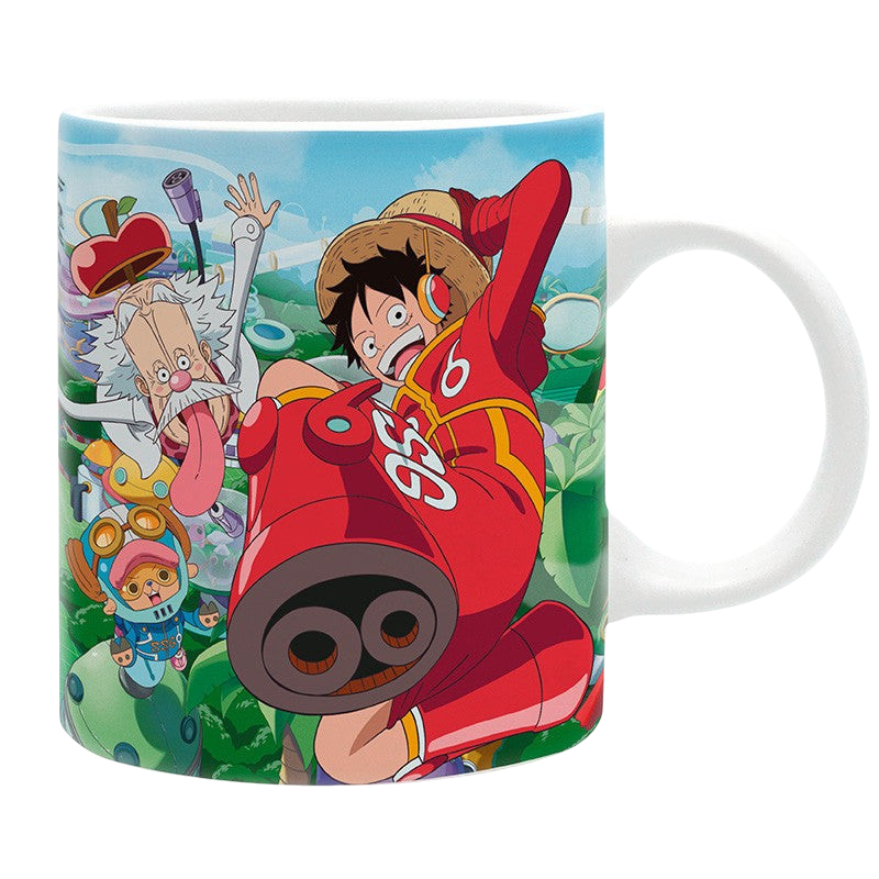 Mug en céramique NIPPON DOKI STORE 320 ml illustré avec Luffy et Vegapunk de l'univers One Piece