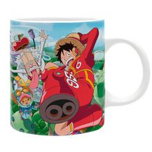 Mug en céramique NIPPON DOKI STORE 320 ml illustré avec Luffy et Vegapunk de l'univers One Piece