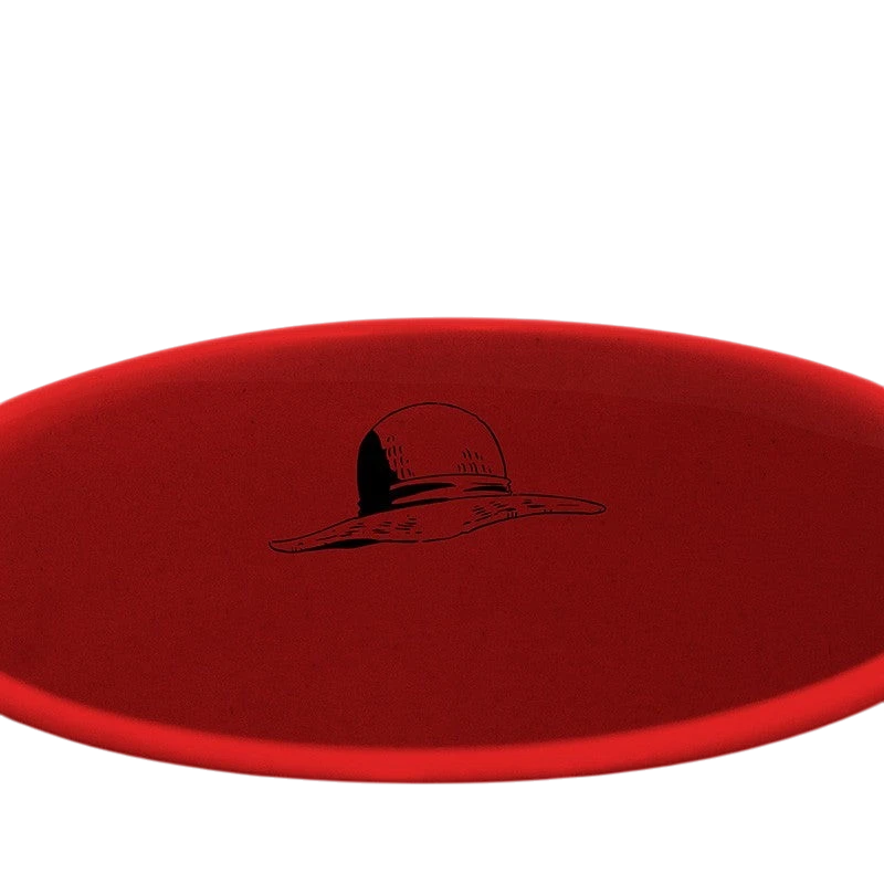 Mug en céramique NIPPON DOKI STORE One Piece 460 ml avec intérieur rouge et motif chapeau de paille de Luffy