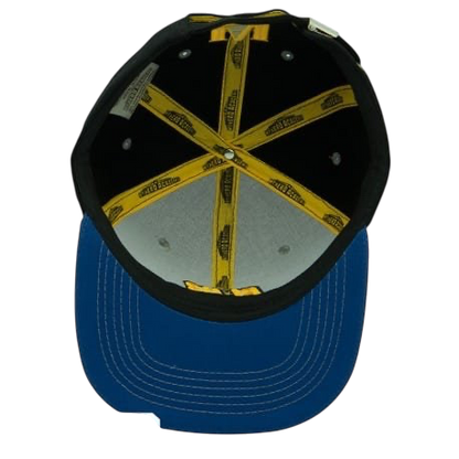NIPPON DOKI STORE My Hero Academia snapback cap in black and blue with branded yellow interior lining