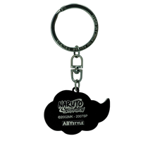 NIPPON DOKI STORE Naruto Shippuden Akatsuki cloud metal keychain with black finish and official branding