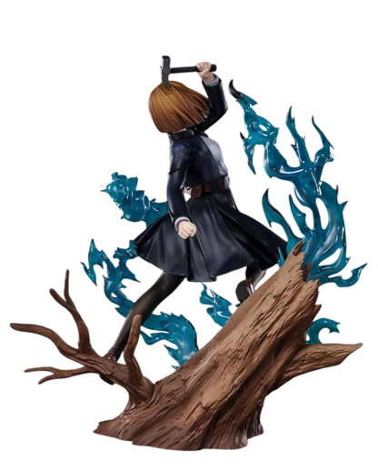 NIPPON DOKI STORE FiguartsZERO Nobara Kugisaki figurine from Jujutsu Kaisen with hammer and blue cursed energy effects
