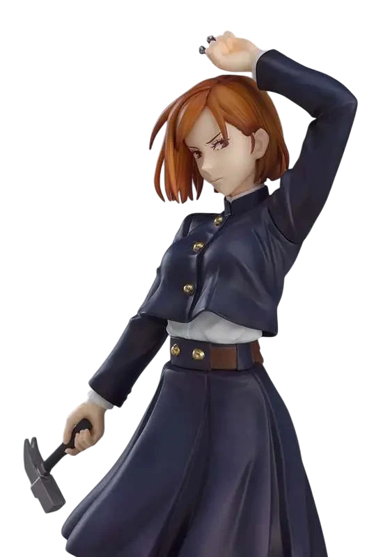 NIPPON DOKI STORE Nobara Kugisaki POP UP PARADE figurine from Jujutsu Kaisen holding a hammer in a confident pose