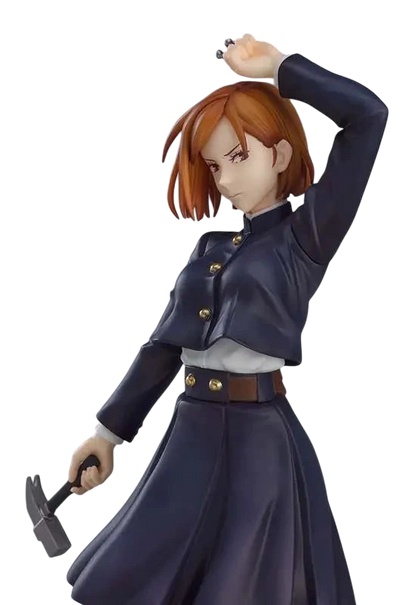 NIPPON DOKI STORE Nobara Kugisaki POP UP PARADE figurine from Jujutsu Kaisen holding a hammer in a confident pose