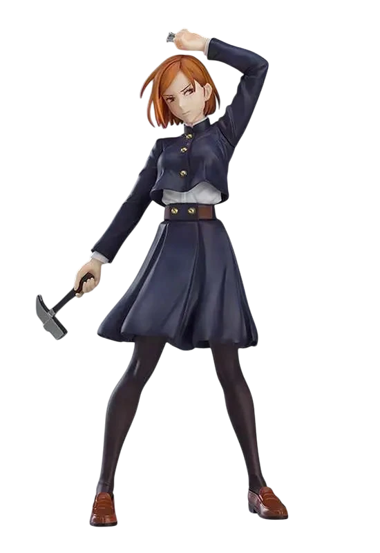 NIPPON DOKI STORE Nobara Kugisaki POP UP PARADE figurine from Jujutsu Kaisen holding a hammer in a confident pose