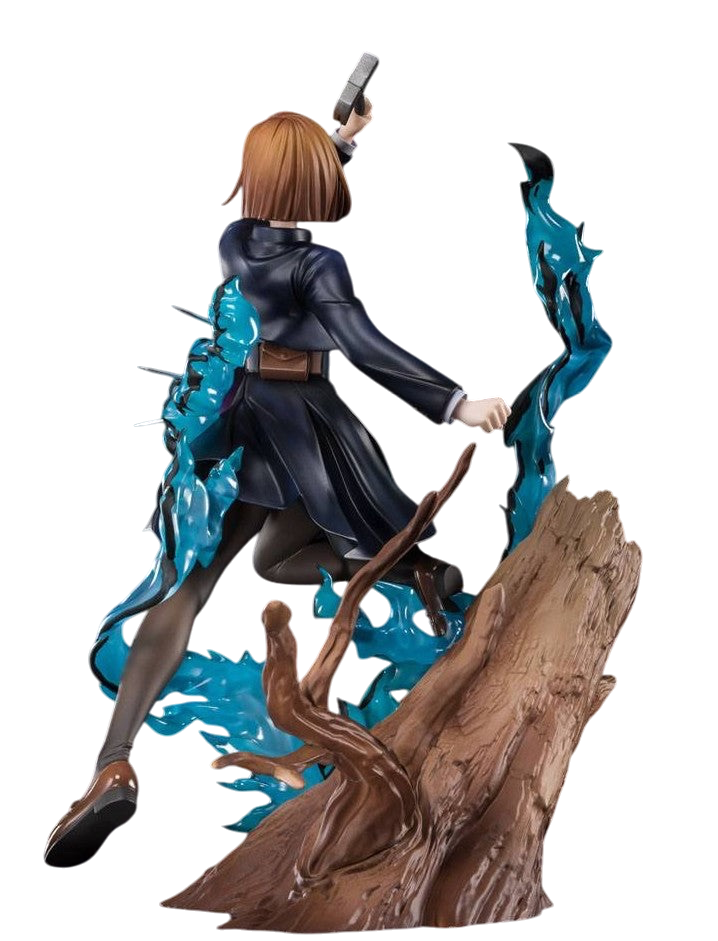 NIPPON DOKI STORE Nobara Kugisaki FiguartsZERO figurine from Jujutsu Kaisen with dynamic blue energy effects