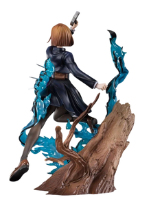 NIPPON DOKI STORE Nobara Kugisaki FiguartsZERO figurine from Jujutsu Kaisen with dynamic blue energy effects