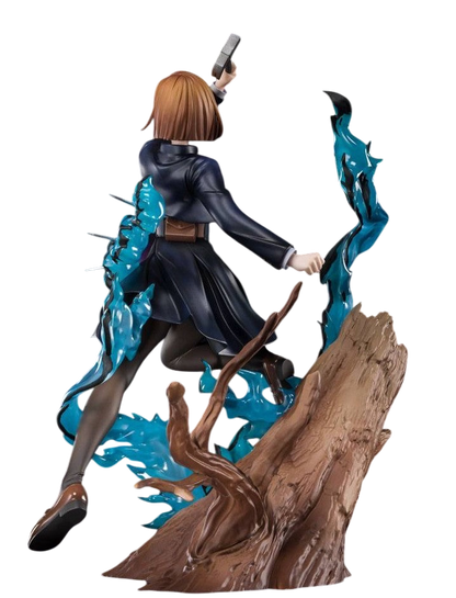 NIPPON DOKI STORE Nobara Kugisaki FiguartsZERO figurine from Jujutsu Kaisen with dynamic blue energy effects
