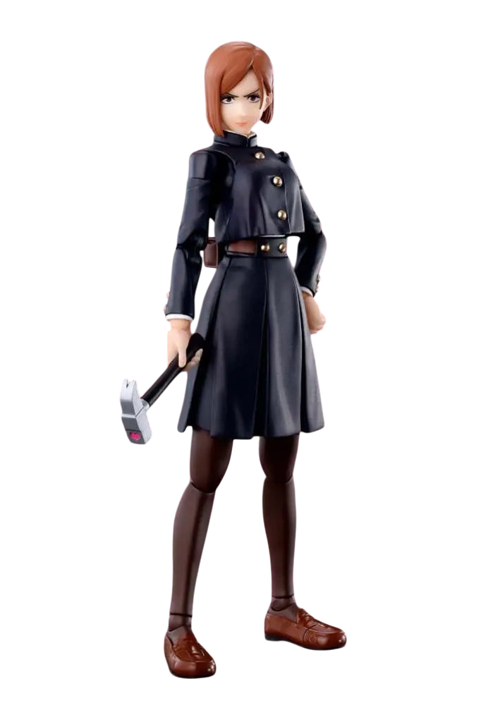 NIPPON DOKI STORE Nobara Kugisaki S.H.Figuarts articulated anime figure holding a hammer from Jujutsu Kaisen