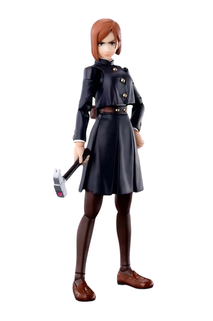 NIPPON DOKI STORE Nobara Kugisaki S.H.Figuarts articulated anime figure holding a hammer from Jujutsu Kaisen
