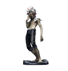 NIPPON DOKI STORE Okarun Luminasta figurine from Dan Da Dan showing his transformation with detailed hair and pose