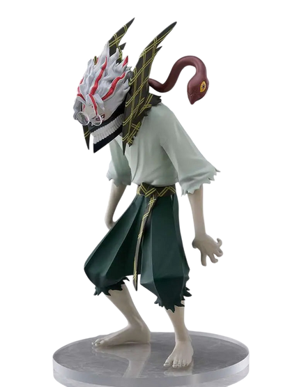 NIPPON DOKI STORE Okarun POP UP PARADE figurine from Dan Da Dan featuring his transformed paranormal appearance