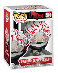 NIPPON DOKI STORE Funko POP Animation Okarun Transformed figure from Dan Da Dan in window display box
