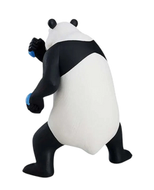 NIPPON DOKI STORE Panda POP UP PARADE figurine from Jujutsu Kaisen, back view showing black and white bear design